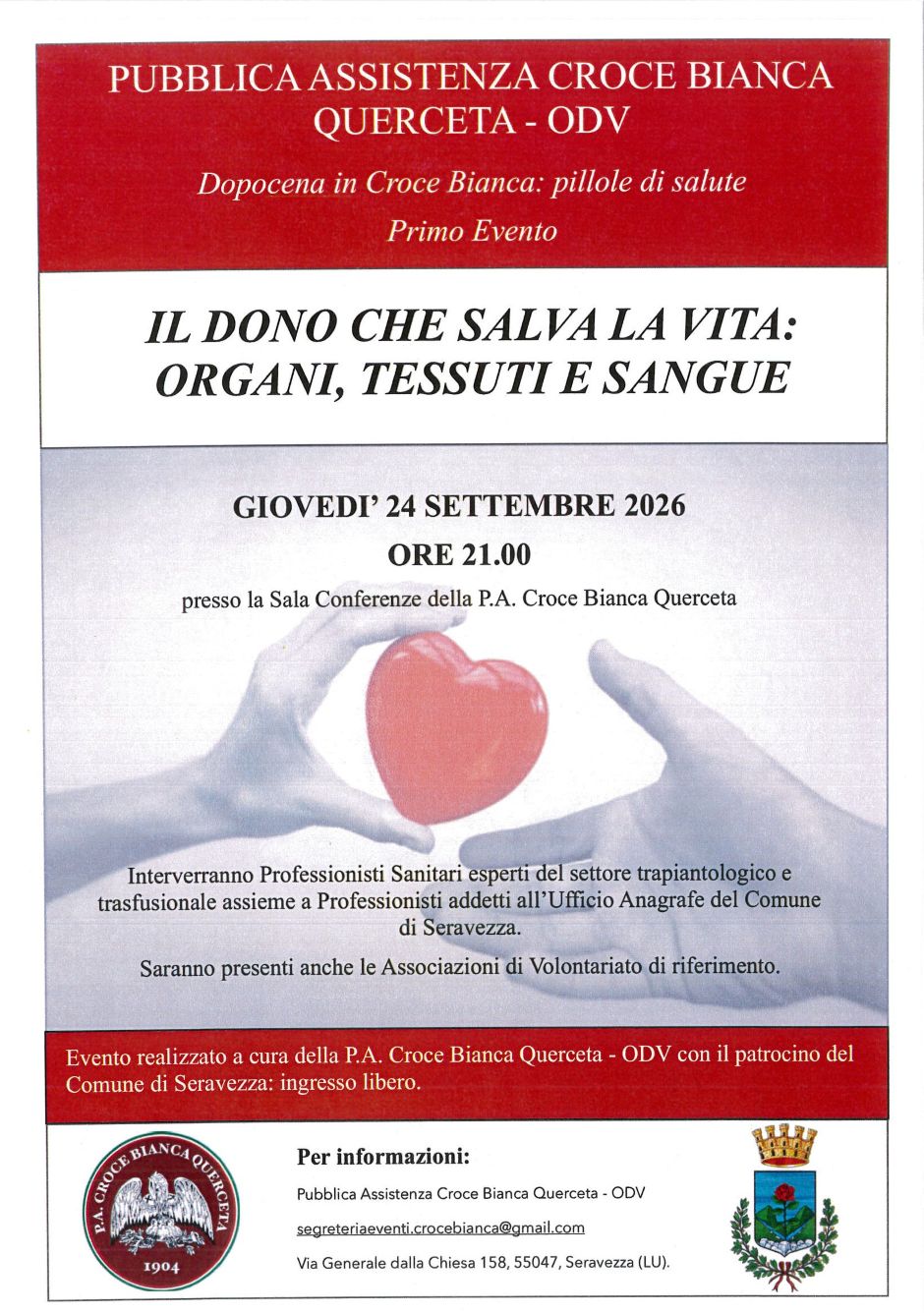 Il dono che salva la vita: organi, tessuti e sangue